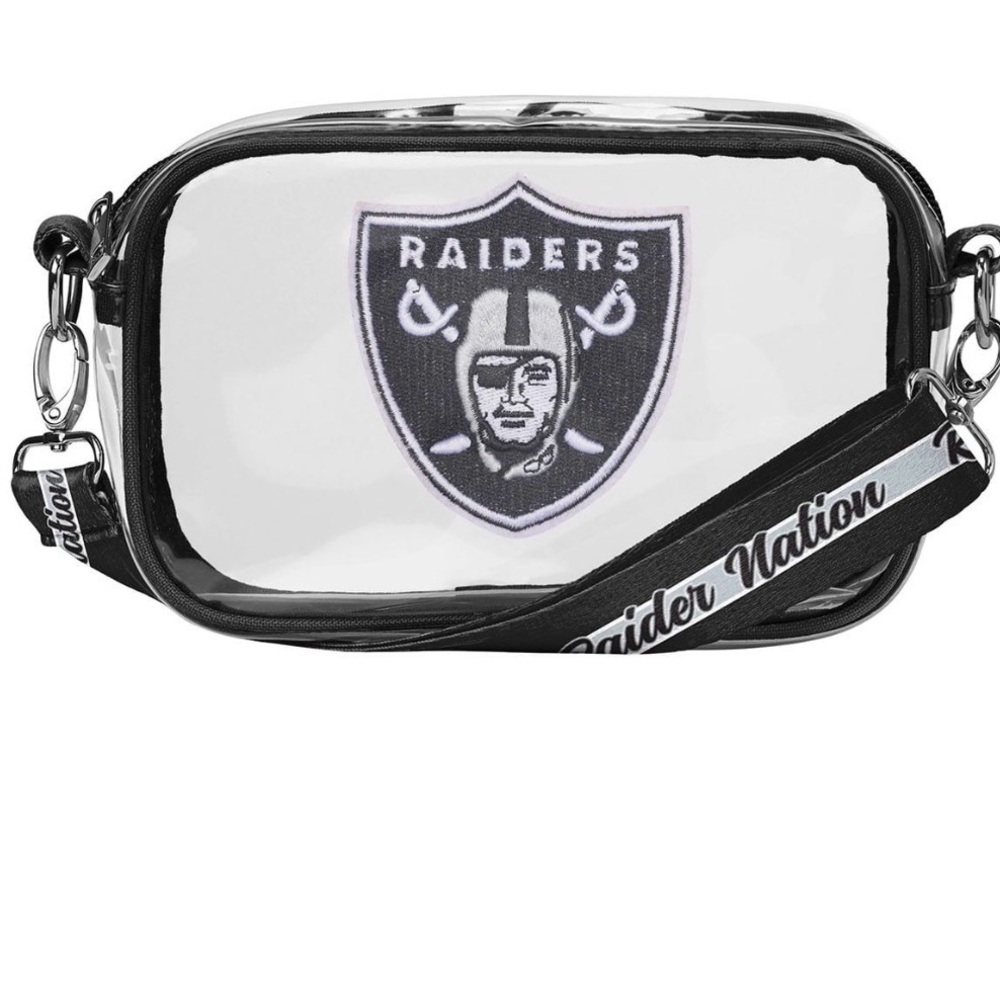 Las Vegas Raiders Clear Crossbody Stadium Bag